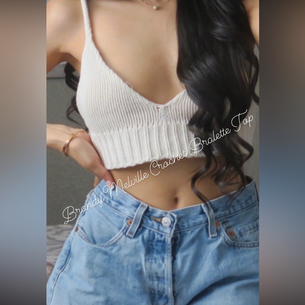 Brandy Melville crochet bralette